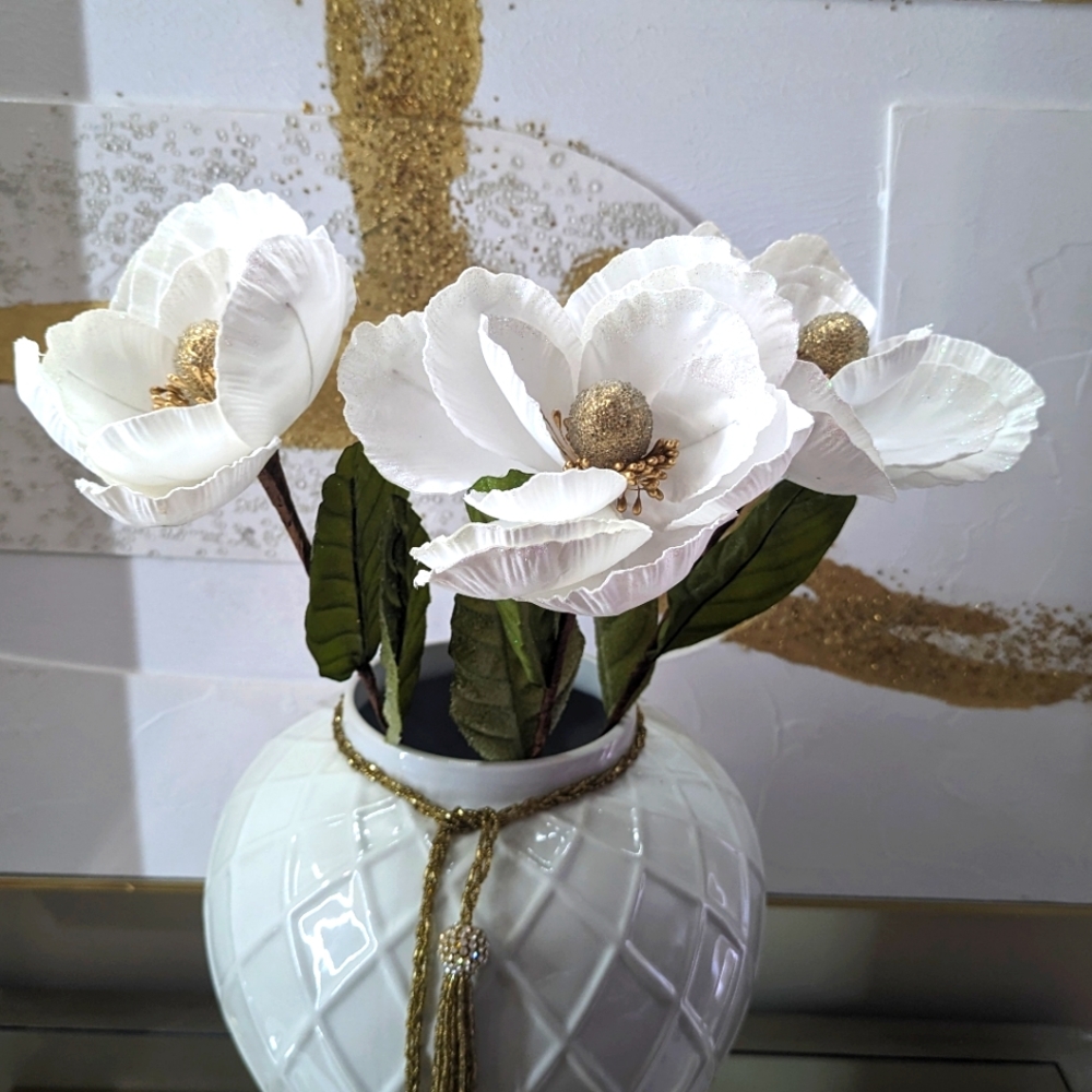 3 Flores Blanca's elegantes